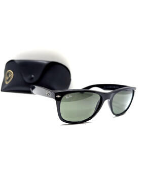 Ray-Ban Italy A RB2132 New Wayfarer 901/58 55[]18 3P Black Sunglasses *read